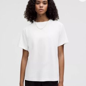 Lululemon All Yours Tee Vitasea fabric White Short Sleeve T-shirt NWOT Size 6
